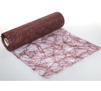 Sizoweb Ruban de table de 30 cm de large, 5 m ou 20 m de long, disponible dans différentes couleurs pour la décoration des barbecues, l'été, Pâques, Noël ou un mariage, réalisé manuellement par Protinam, Plastique, bordeaux 3580, 5m
