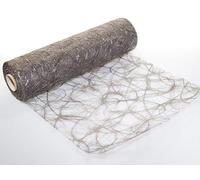 Sizoweb Ruban de table de 30 cm de large, 5 m ou 20 m de long, disponible dans différentes couleurs pour la décoration des barbecues, l'été, Pâques, Noël ou un mariage, réalisé manuellement par Protinam, Plastique, taupe 9150, 20m