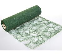 Sizoweb Ruban de table de 30 cm de large, 5 m ou 20 m de long, disponible dans différentes couleurs pour la décoration des barbecues, l'été, Pâques, Noël ou un mariage, réalisé manuellement par Protinam, Plastique, dunkelgrün 6725, 20m