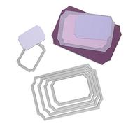 Sizzix 18657569 Big Shot Tickets Framelits Set de 5 Matrices de Découpe pour Machine Plastique Multicolore 16 x 1 x 25 cm