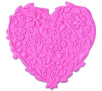 Sizzix 3-D Impresslits Embossing Folder Floral Heart par Kath Breen, 665743