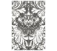 Sizzix 3-D Texture Fades Embossing Folder Damask par Tim Holtz, 665733, Papier, Multicolor, Taille Unique