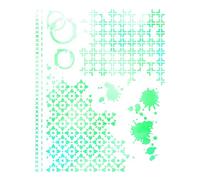 Sizzix 49 & Market Pochoir A4, couches artistiques