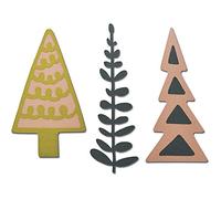 Sizzix 660878 Thinlits Die Arbres Décoratifs par Craft Asylum