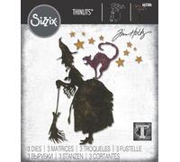 Sizzix 662386 Set de 3 Matrice Thinlits Sorcellerie Métal Multicolore 19,1 x 14,4 x 0,4 cm