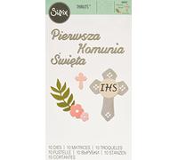 Sizzix 662621 Thinlits Die Set 10PK - Première Communion (English: First Holy Commu, Métal, Multicolour, 26 x 13 x 0,2 cm