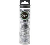 Sizzix 663813 Argent, Pack de 5, Silver (Perles et Sequins), Taille Unique