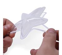 Sizzix 664595 Shaker Dômes Star translucides Dome, xc9toile 7,6 Cm, Lot de 6, Taille unique