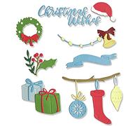 Sizzix 664702 Lot de 20 Matrices Thinlits Décorations de Noël, Multicolor, Taille unique