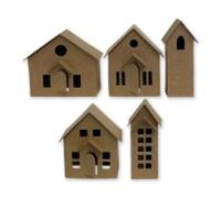 Sizzix 664741 Thinlits Lot de 16 matrices de papier Village par Tim Holtz