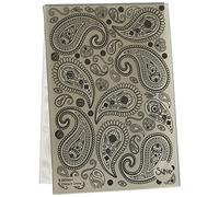 Sizzix 664796 Chemise de gaufrage imprimé texturé Motif Cachemire par Georgie Evans, Papier Acrylique, Multicolore, taille unique