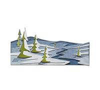 Sizzix 664971 Matrice de decoupe Thinlits Snowscape Colorize par Tim Holtz, Lot de 6 Scrapbooking, Multicolor, Taille unique