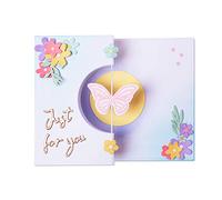 Sizzix 665074 Thinlits Lot de 14 cartes Spinner Papillon par Georgie Evans