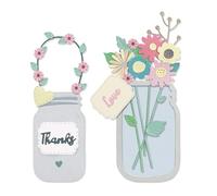 Sizzix 665079 Lot de 17 pots de fleurs Thinlits par Lisa Jones