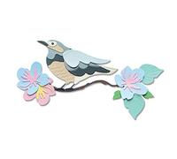 Sizzix 665093 Thinlits Die oiseau printanière par Jenna Rushforth lot de 14