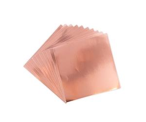 Sizzix 665259 Surfacez Plaques Réfléchissantes Métalliques Or Rose x 6 po, Une Couleur, Taille unique