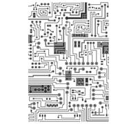 Sizzix 665372 Chemise de gaufrage texturée à Plusieurs Niveaux par Tim Holtz, Papier, Multicolore, taille unique