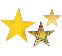 Sizzix Artemio 18656339 Big Shot 3 Étoiles Bigz Matrice de Découpe pour Machine Plastique Multicolore 14 x 2 x 17,5 cm