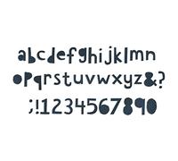 Sizzix Bigez XL Alphabet Die - Découpe inférieure par Tim Holtz, Acier Inoxydable, Noir, 37.6 x 15.3 x 2 cm