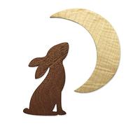 Sizzix Bigz Matrice 665099 Lapin et Lune par Olivia Rose découpe pour Scrapbooking, Aluminium, Multicolor, Taille unique