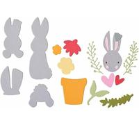 Sizzix Catherine Pooler Lot de 17 matrices de découpe Bunny Bits & Blooms #2