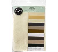 Sizzix Couleurs Neutres Surfacez-Fournitures Créatives Feutre Feuilles 10PK (10, XL, Taille unique, Set Pièces