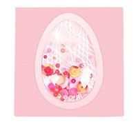 Sizzix Dôme Shaker 664336, Oeuf/Ballon 7.6 x 5.1cm, Pack de 6, Transparent, Taille unique