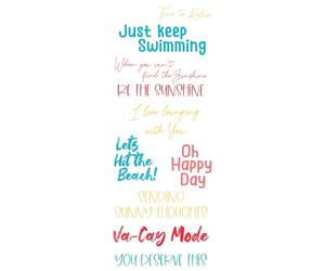 Sizzix Ensemble de 10 tampons transparents Va-Cay Mode par Catherine Pooler