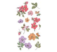 Sizzix Ensemble de 13 tampons en caoutchouc transparent Wildflower Botanicals