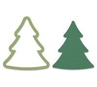 Sizzix Framelits 665255 Lot de 2 matrices d'arbre Multicolore Taille unique