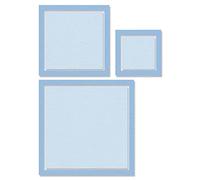 Sizzix Framelits Die Set 6PK Cadres carrés, 665662
