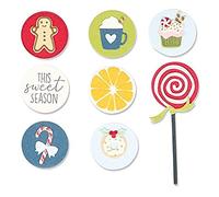 Sizzix Framelits Lot de 11 matrices avec timbres Dessert Friandises par Olivia Rose, 665471