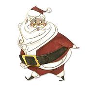 Sizzix Jolly St. Nick by Tim HOL gaufrage 3D Impresslits, Plastique, Joyeux, XL, Taille unique
