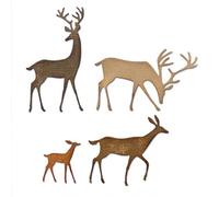 Sizzix Lot de 4 matrices Thinlits Darling Deer par Tim Holtz, Cerf