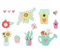 Sizzix Lot de 5 Matrices Thinlits-Jardin Floral par Jessica Scott, 665341, Multicolor, Taille unique