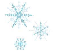 Sizzix Lot de 6 tampons Transparents Flocons de Neige flottants par Olivia Rose | 665974 | Chapitre 4 2022 Stamps, Acrylique, Floating Snowflake, Taille unique