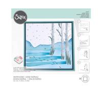 Sizzix Making Tool Layered Stencil 6"X6" By Olivia Rose-Winter Scenes