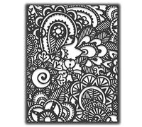 Sizzix Matrice de découpe Thinlits 664432, Griffonnage Artistique #2 de Tim Holtz, Multicolore, Taille unique