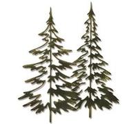 Sizzix matrice de découpe thinlits set 2 pieces - sapins forestiers par tim holtz siz660978 G