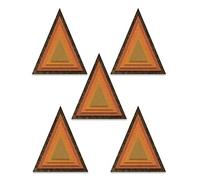 Sizzix Matrice de découpe Thinlits Set 25 pcs 664748 Formes Superposables, Triangles de Tim Holtz, Tirangles de Carreaux, Taille unique