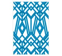 Sizzix Multi-Level Textured Impressions Embossing Folder Geo Diamonds par Lisa Jones | 665748 |Chapitre 2 2022, Multicolor, Taille Unique