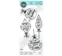 Sizzix Olivia Rose 665355 Lot de 4 Boules de Noël Transparent, Multicolore, Taille unique