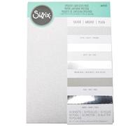 Sizzix – Papier cartonné Opulent A4 250 g/m² 50 feuilles Argent