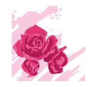 Sizzix Stencils, Roses à l'aquarelle, Taille Unique