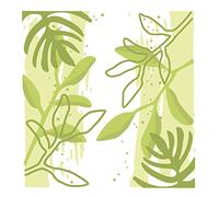Sizzix Layered Stencils 4PK Watercolor Leaves par Olivia Rose | 664918 | Chapitre 4 2022, Feuilles d'aquarelle, Taille unique