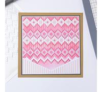 Sizzix Layered Stencils 4PK Textile par Olivia Rose | 665842 | Chapitre 4 2022, Taille Unique