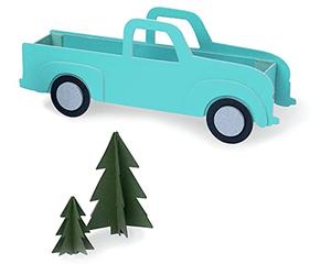 Sizzix ScoreBoards XL Matrice de decoupe - Boite Vintage Truck par Eileen Hull, 665328