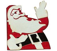 Sizzix Set de 6 Matrices Thinlits Retro Santa par Tim Holtz | 666071 | Chapitre 4 2022 Wafer, Grey, Taille Unique