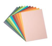 Sizzix Surfacez Papier cartonné, 21,5 x 29,4 cm, 10 couleurs éclectiques, 60 Sh, 664873, multicolore, taille unique