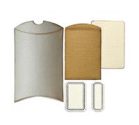 Sizzix Thinlits 666568 Lot de 5 matrices de découpe - Boîte d'oreiller et sac